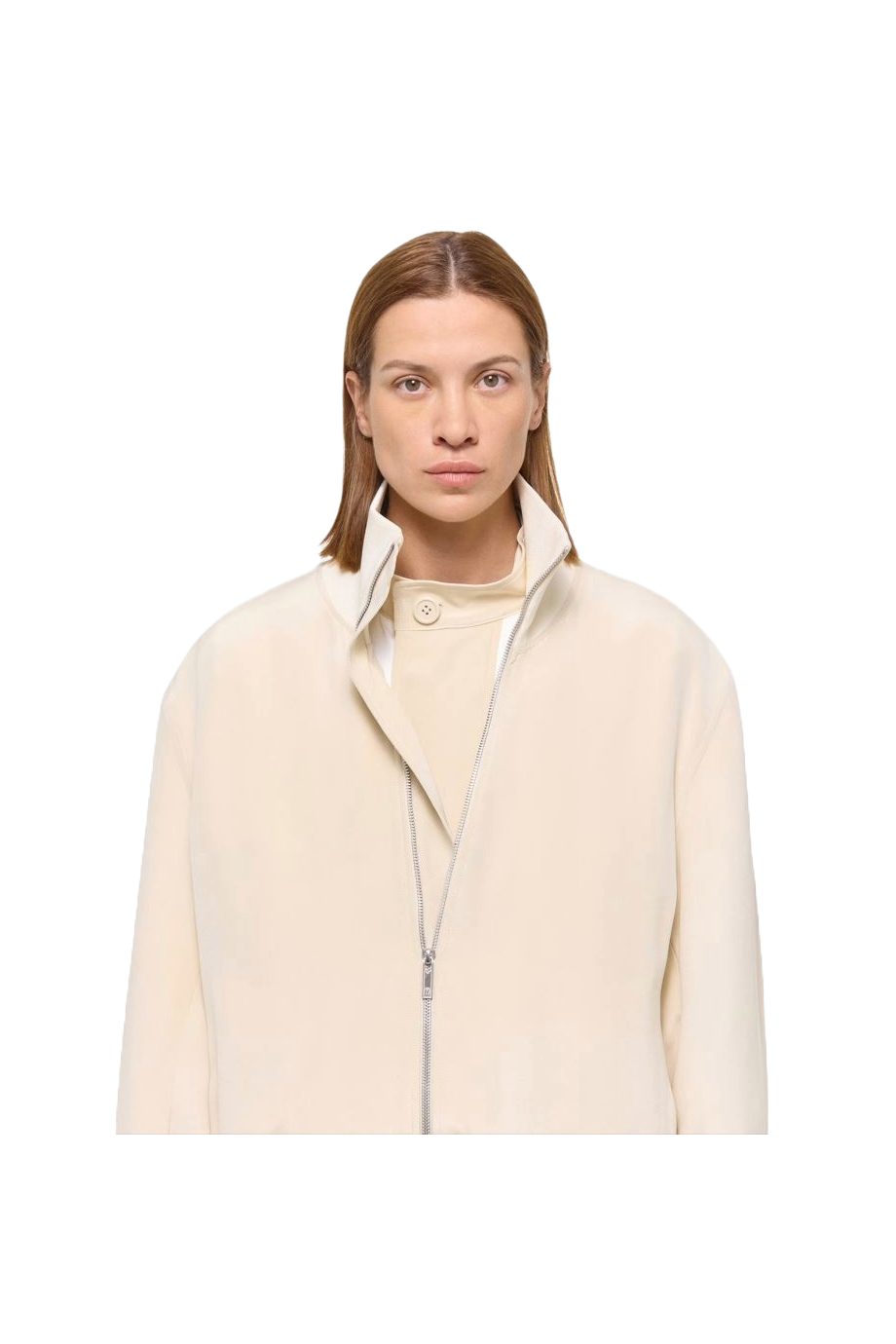 Silk bomber jacket