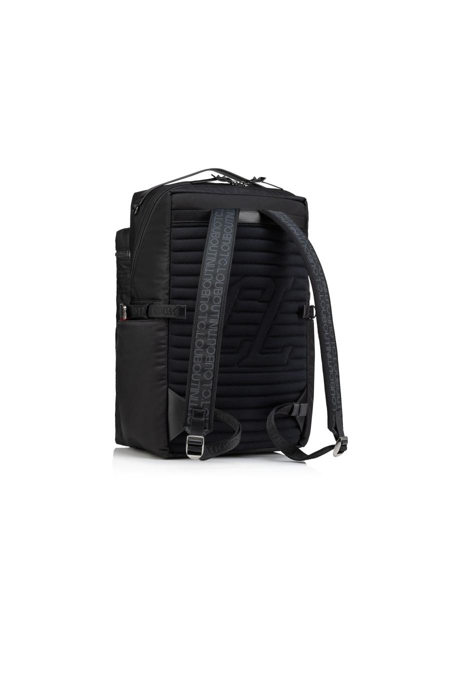 Loubideal embossed leather-trimmed bag