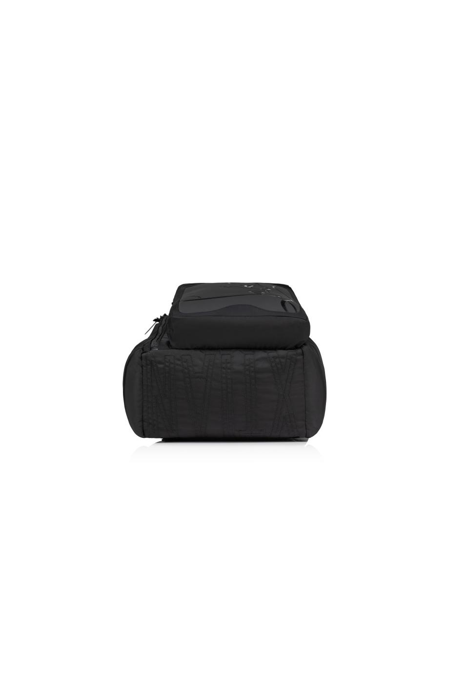 Loubideal embossed leather-trimmed bag