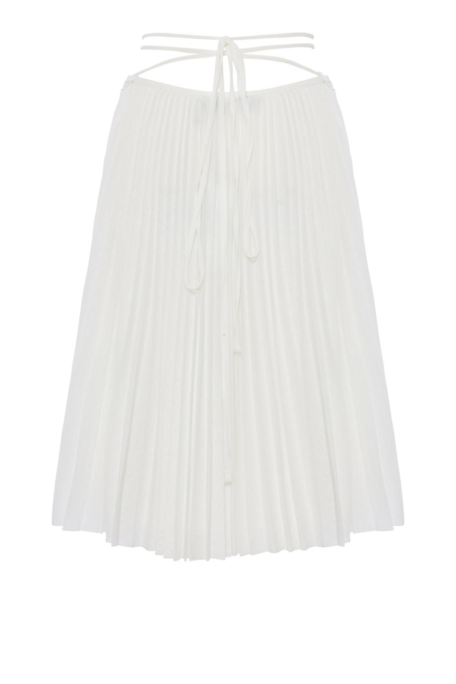 Margo pleated gauze midi skirt
