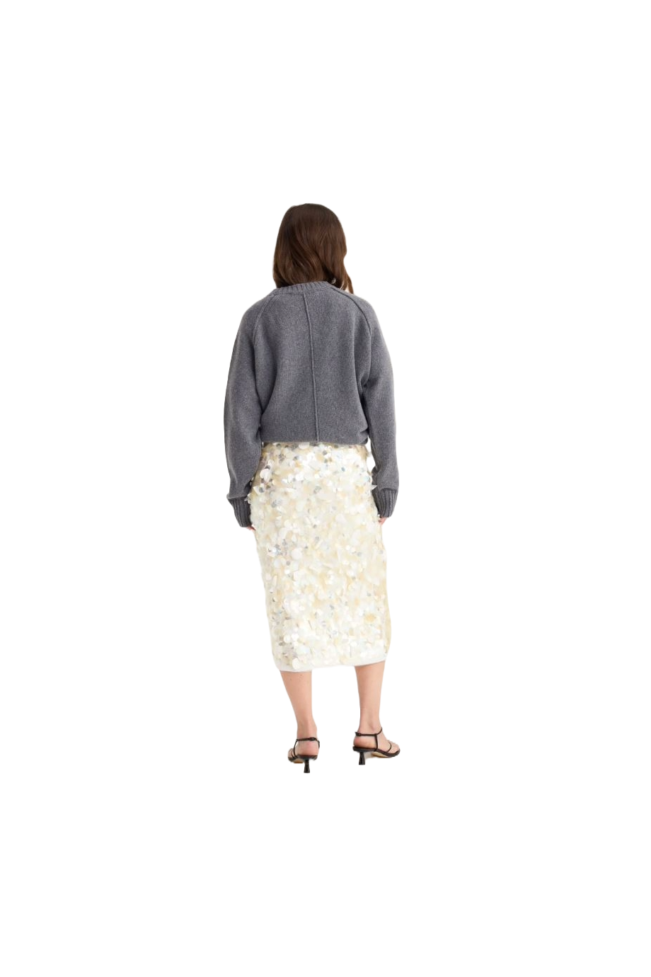 Embellished midi skirt