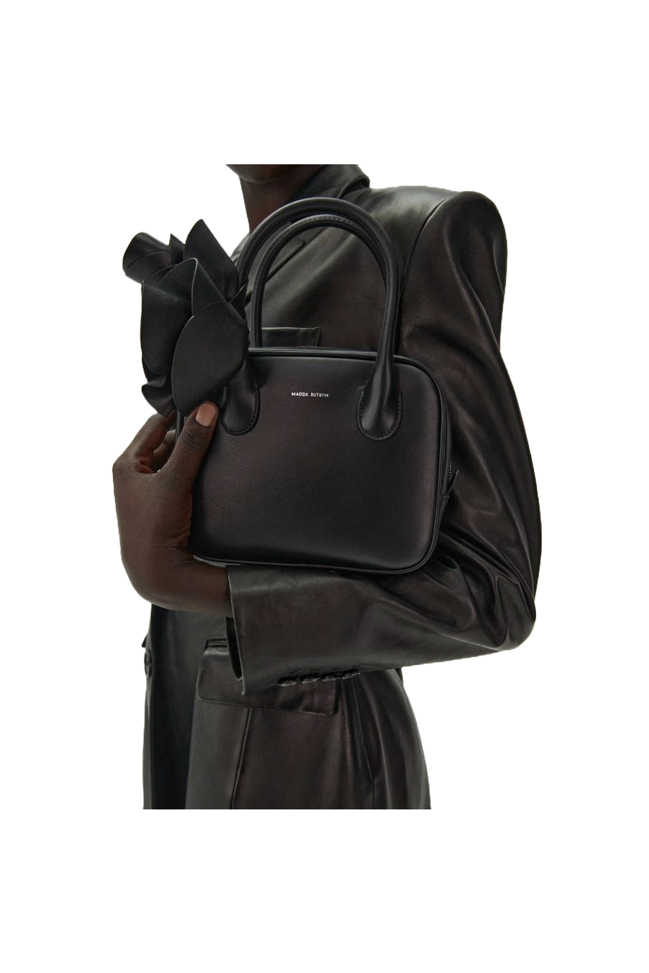 Brigitte leather top handle bag