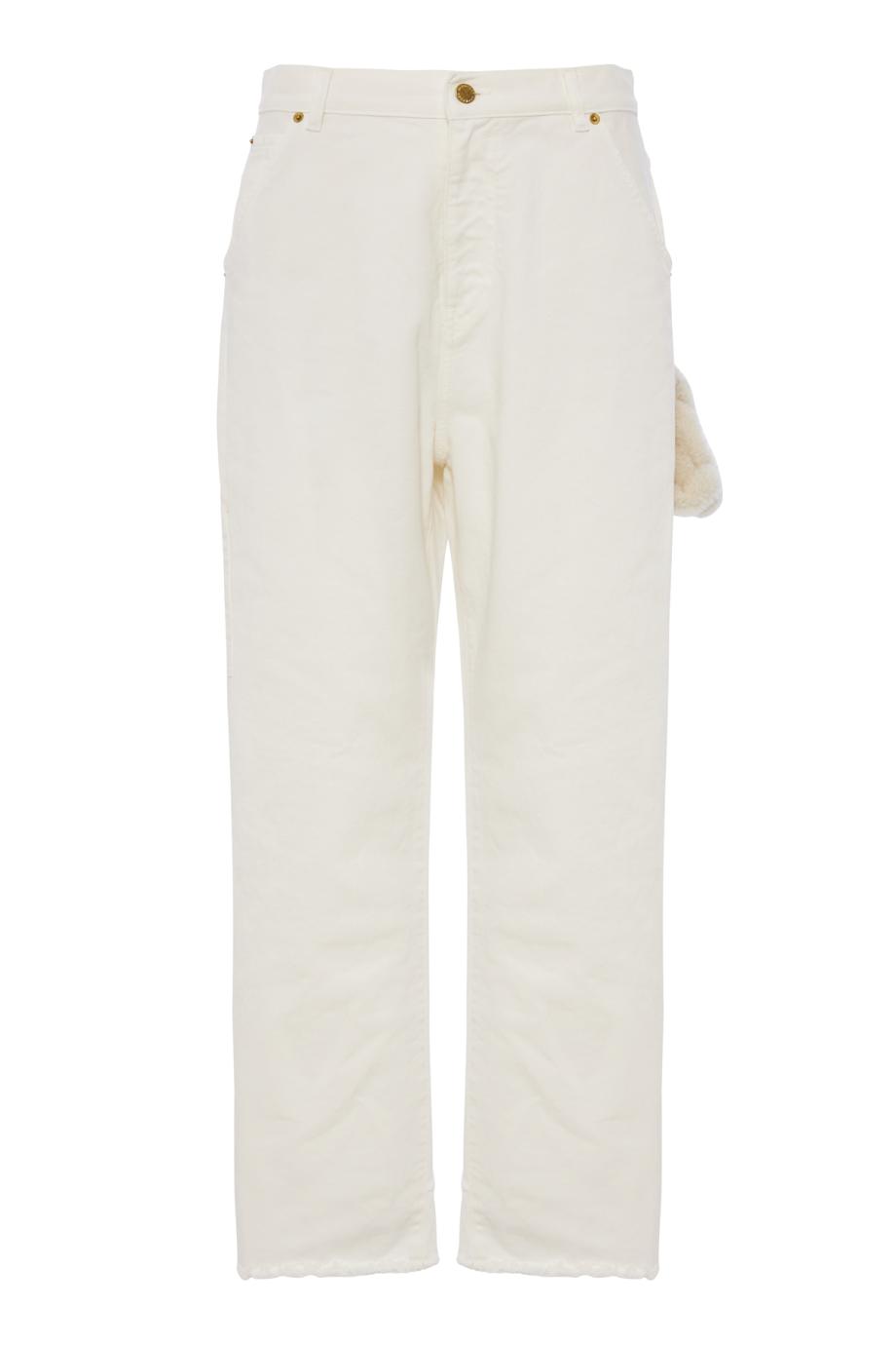 Lisa chain-detailed loose denim jeans
