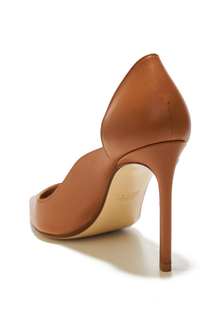 Scalloped 95 leather pumps