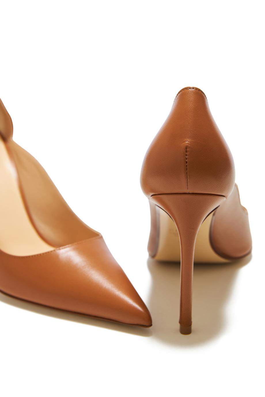 Scalloped 95 leather pumps