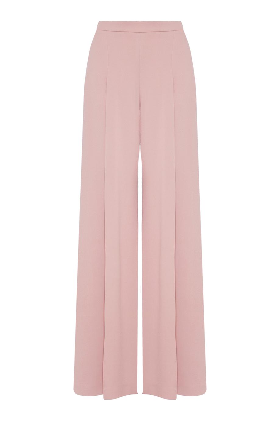 Crepe wide-leg pants