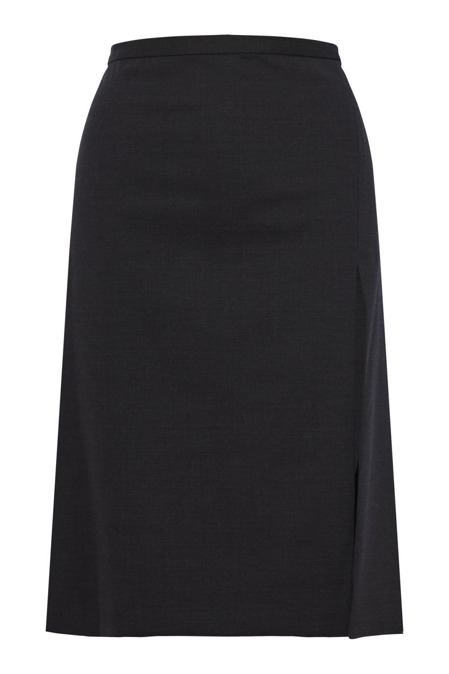 Wool-blend midi skirt 