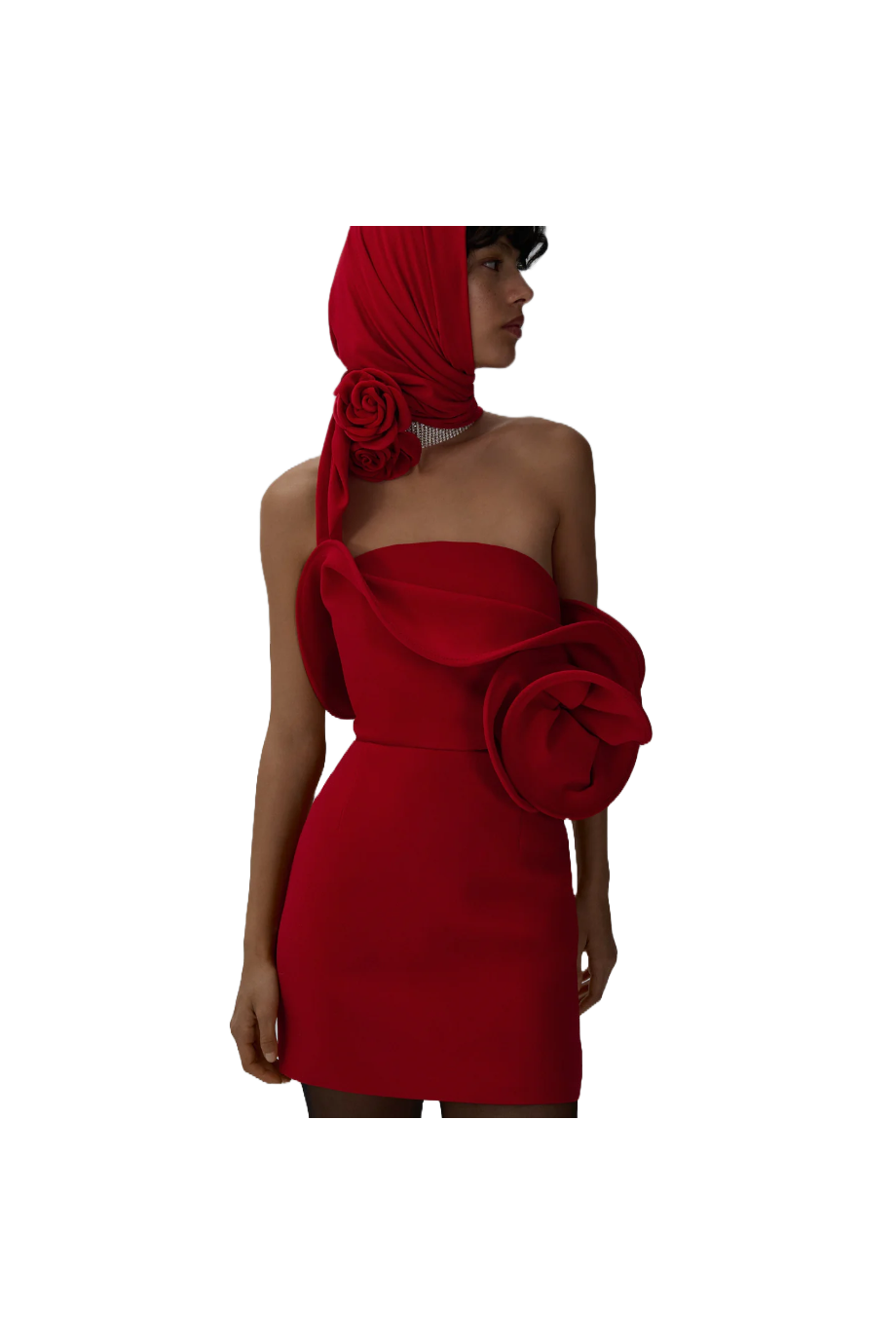 Embellished jersey head cover