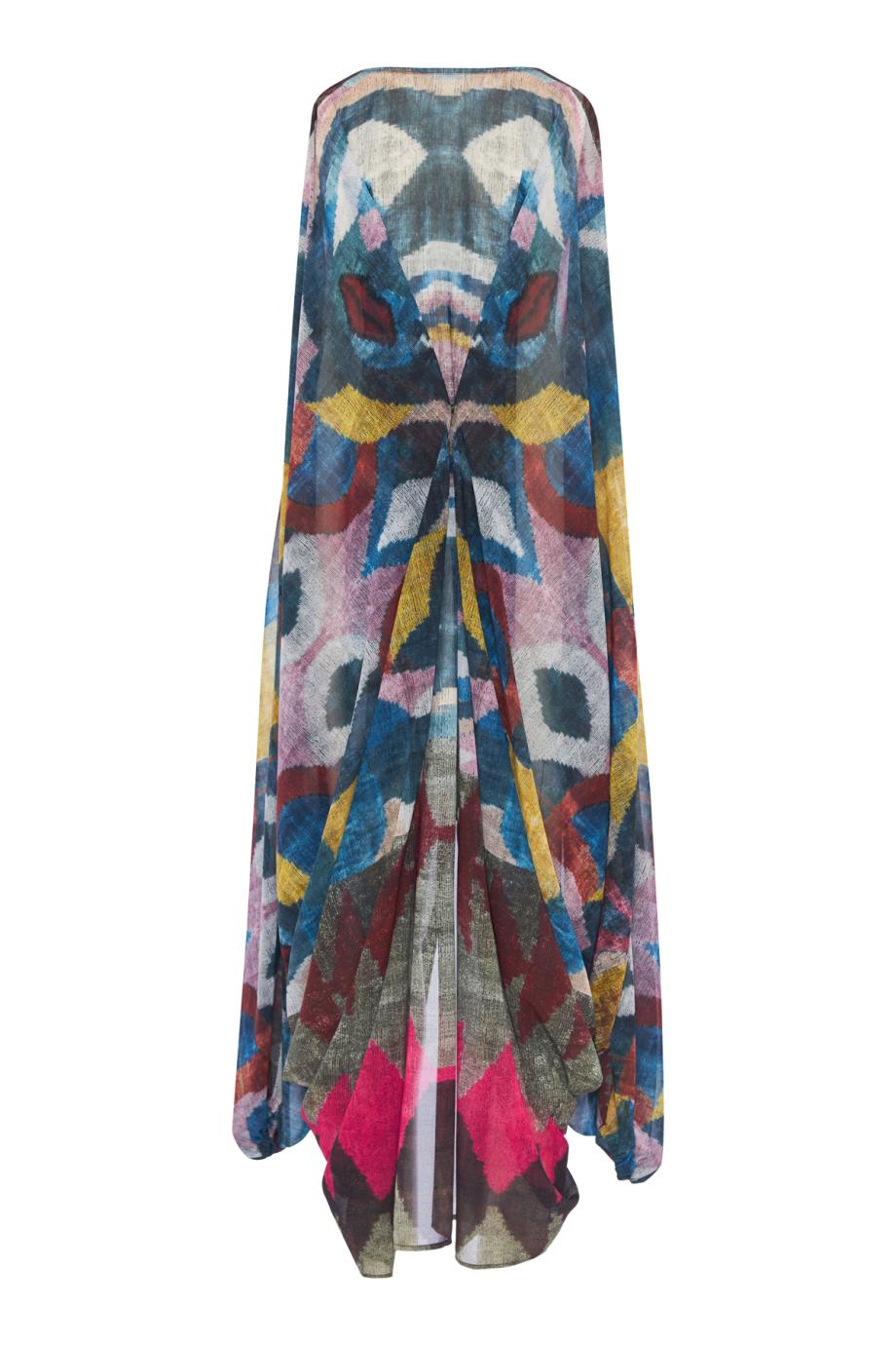 48 embroidered silk kaftan