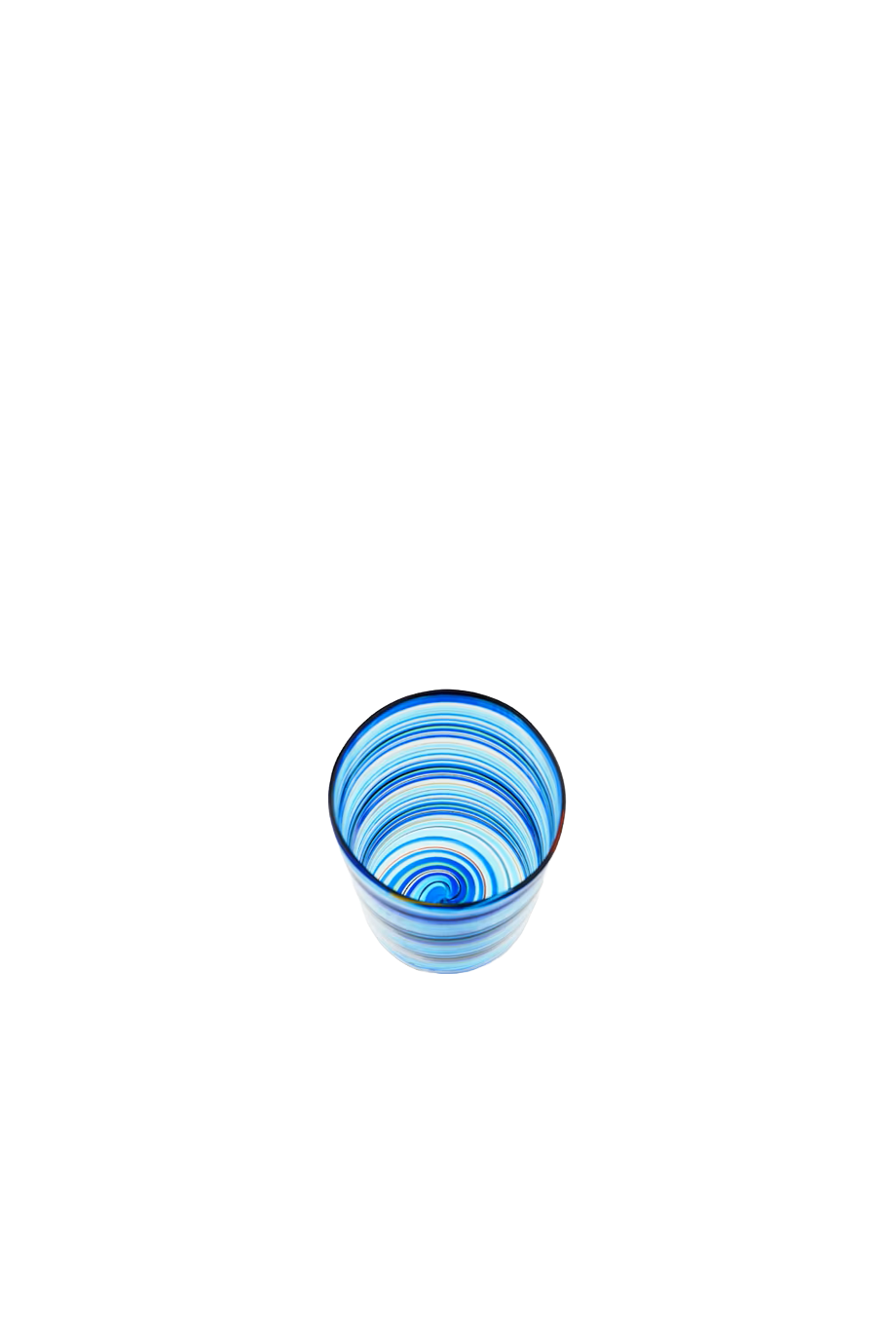 Rainbow Blue Swirl Tumbler