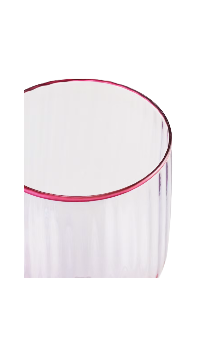 Striped White Wine Glass