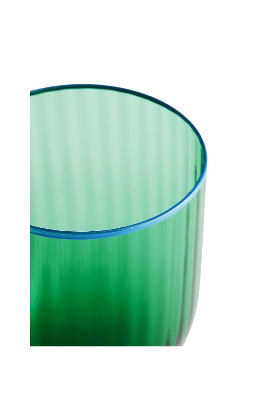 Striped White Wine Glass