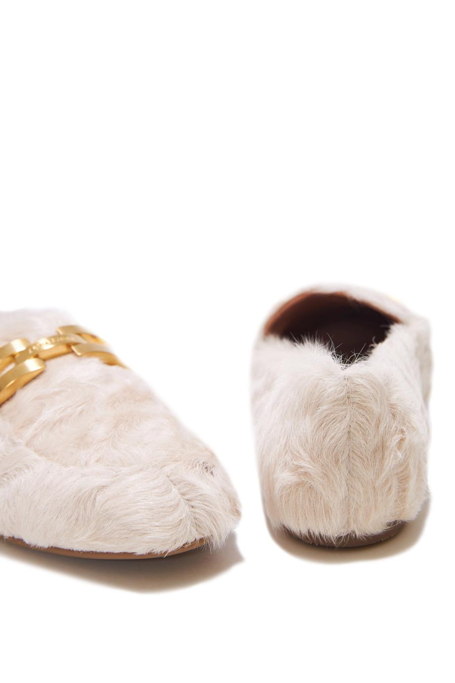 Brandi furry shearling mocassins