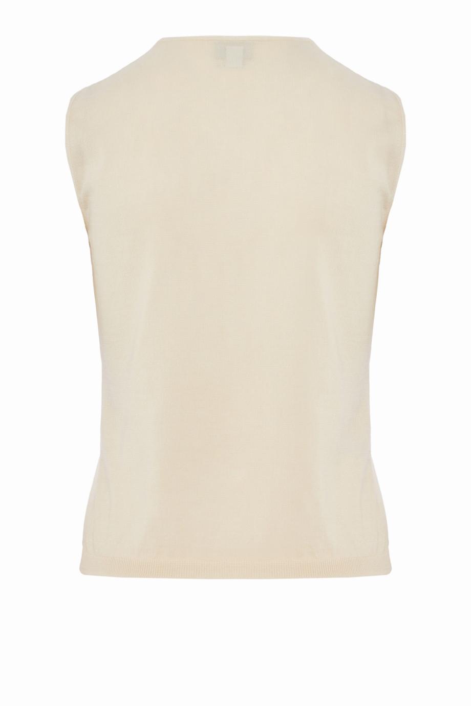 Embroidered cashmere and silk sweater