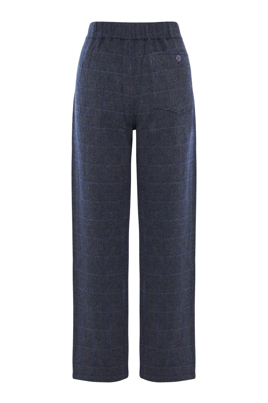 Herringbone cashmere pants