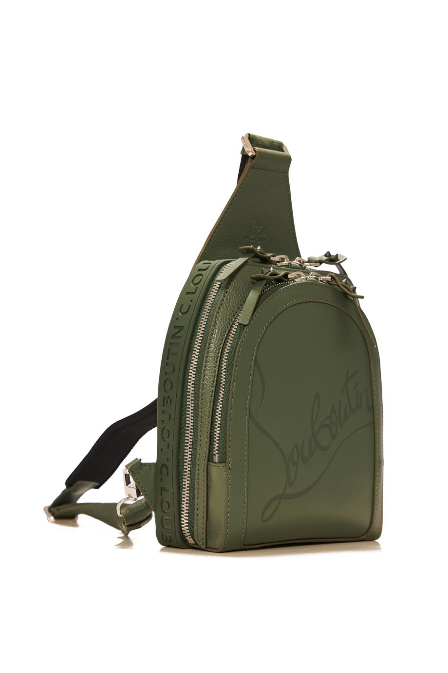 Loubifunk embossed leather backpack