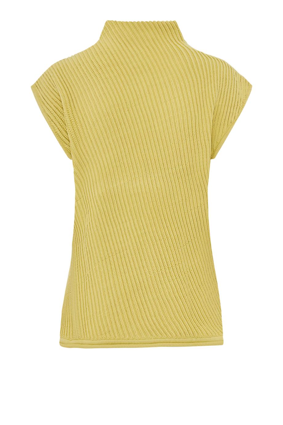 Ribbed knitted turtleneck sweater