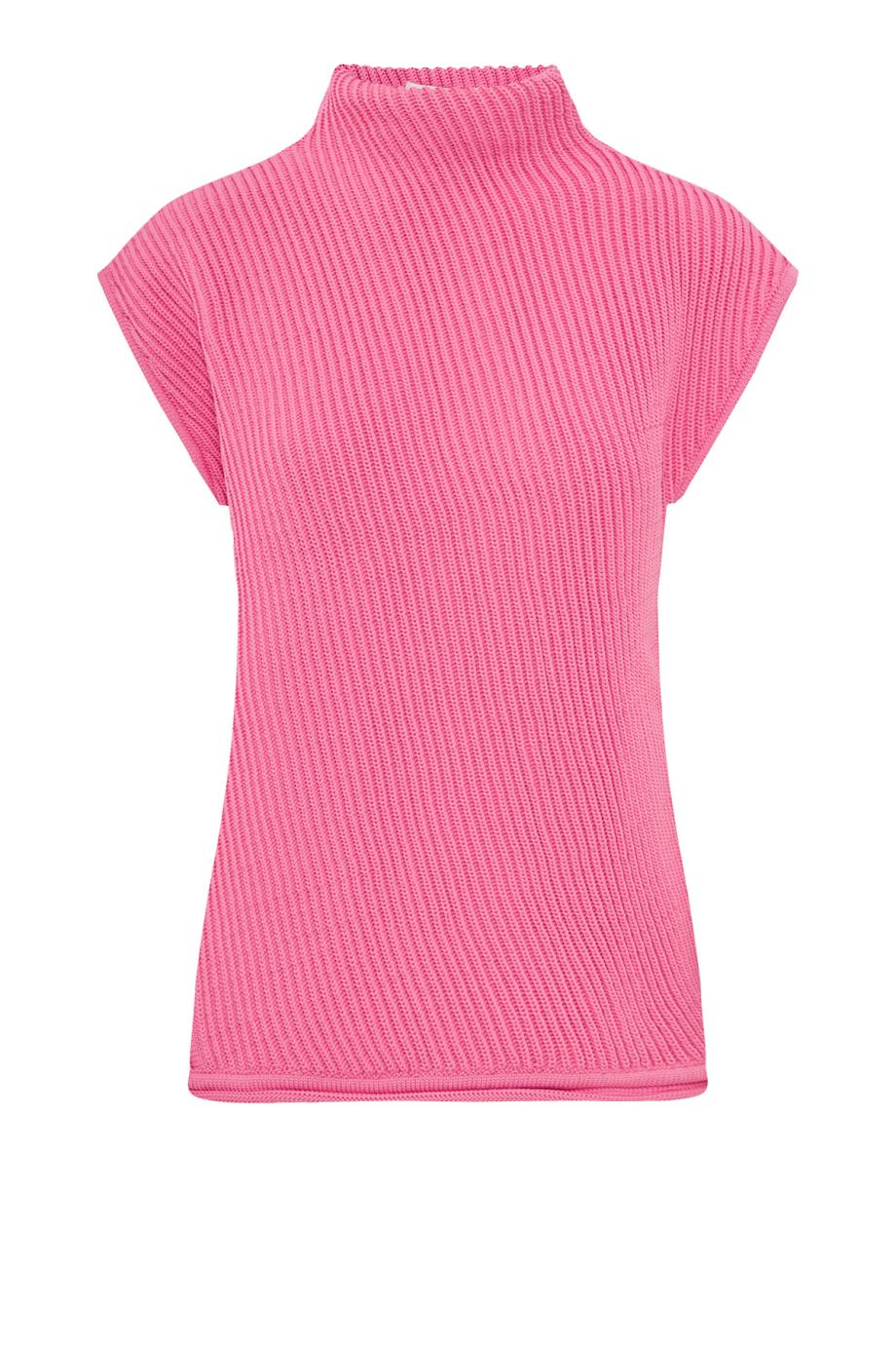 Ribbed knitted turtleneck sweater