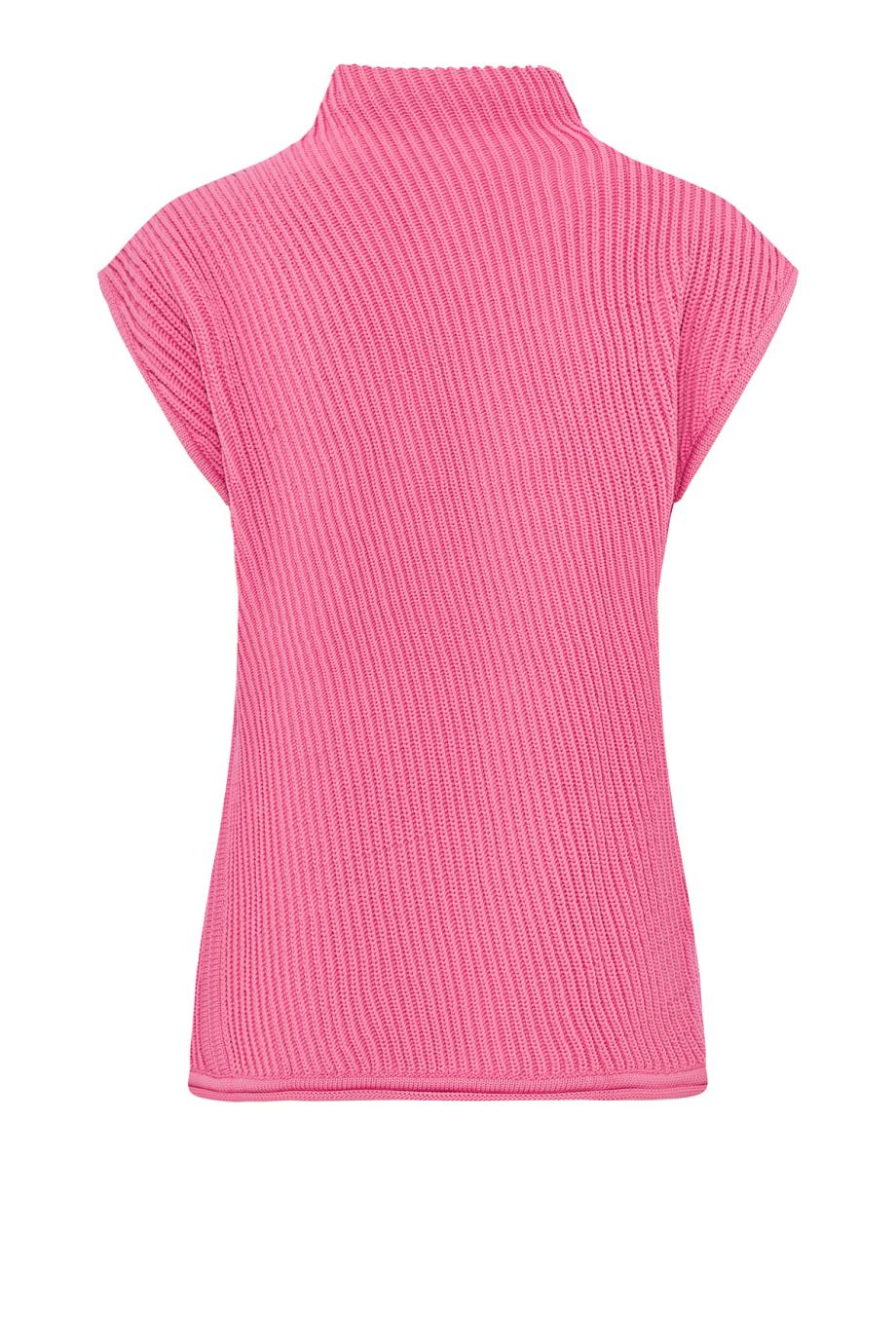 Ribbed knitted turtleneck sweater