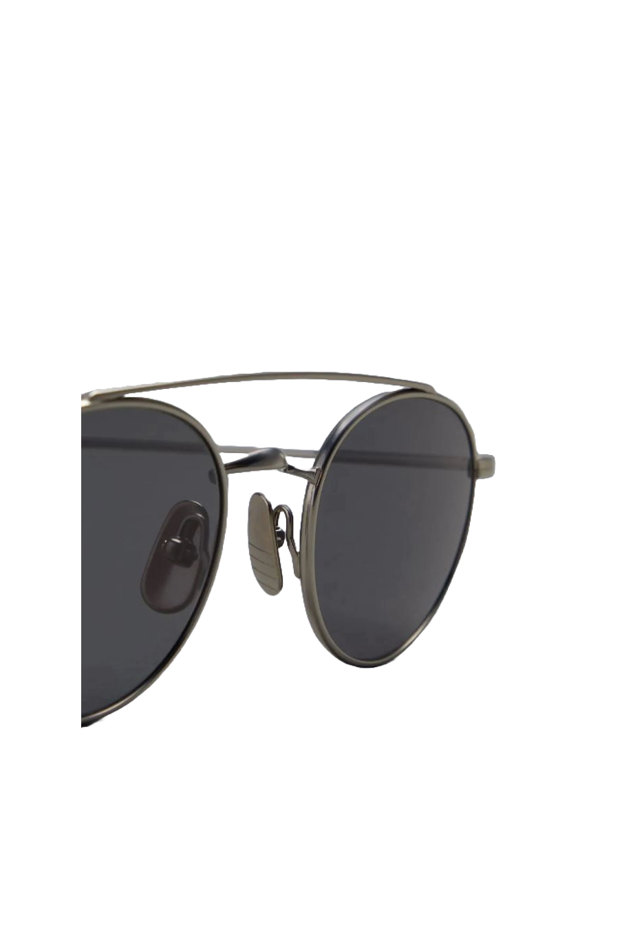 Oval titanium sunglasses