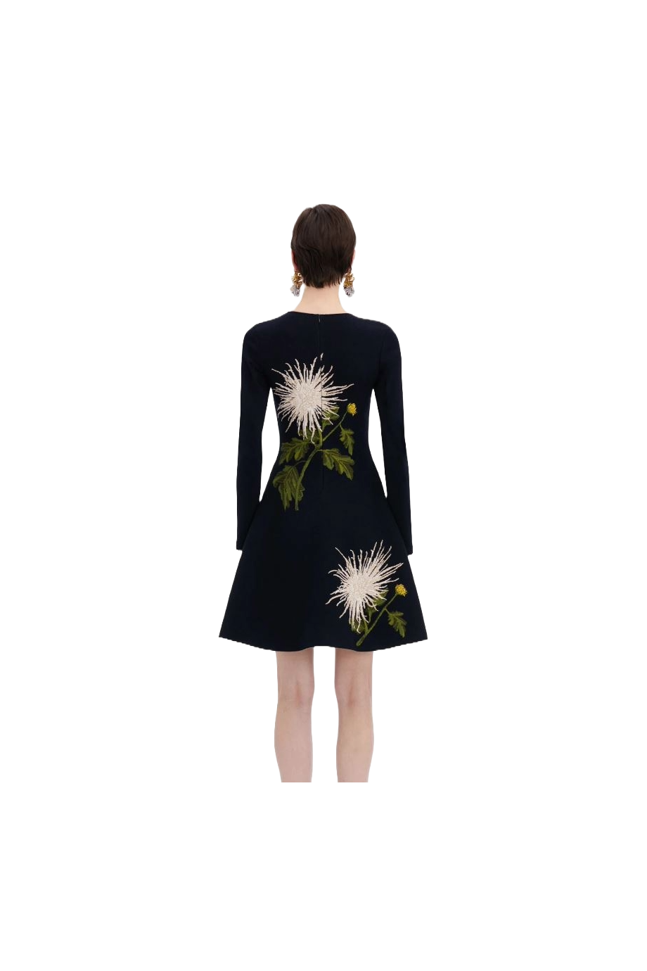 Jacquard knitted mini dress