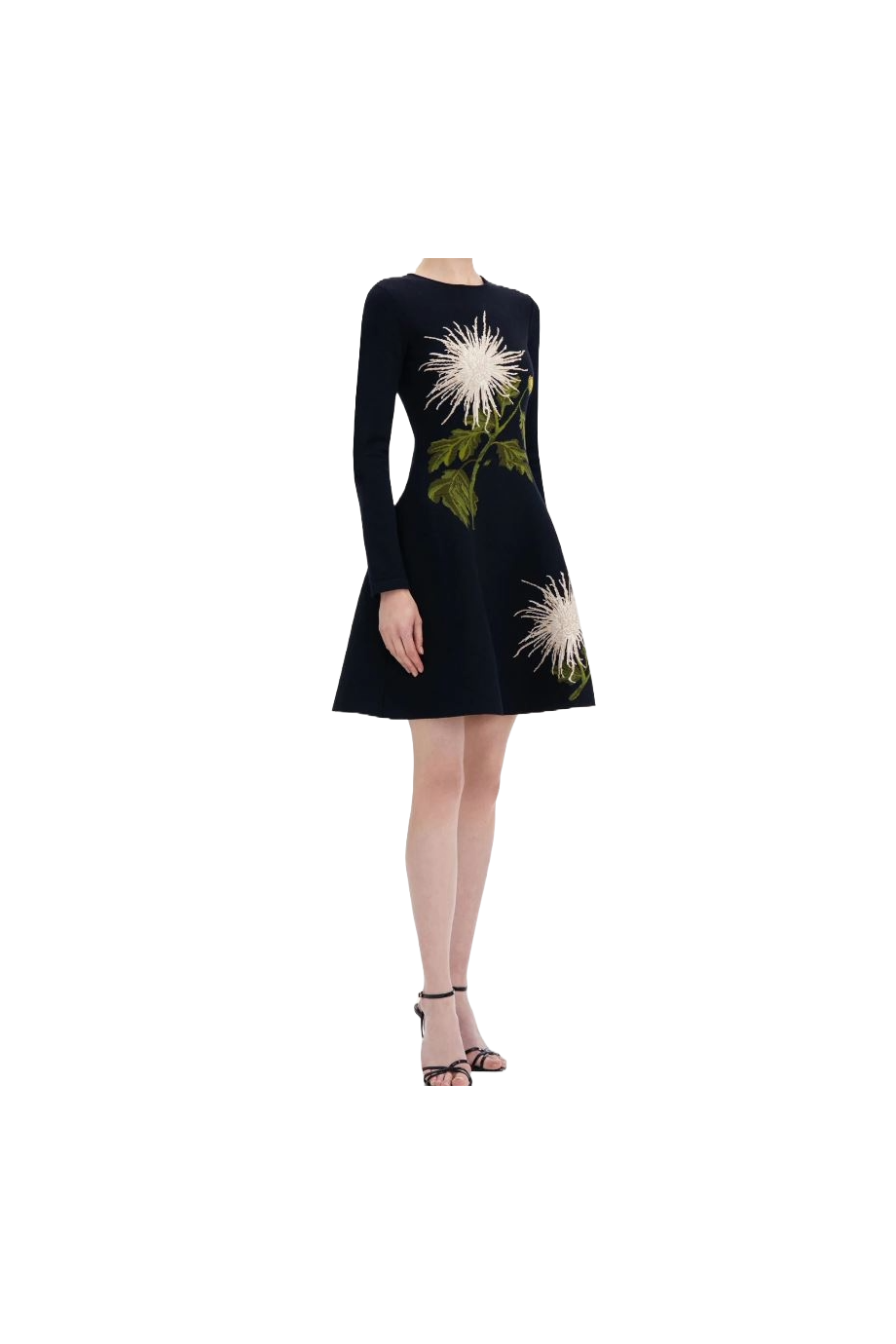 Jacquard knitted mini dress