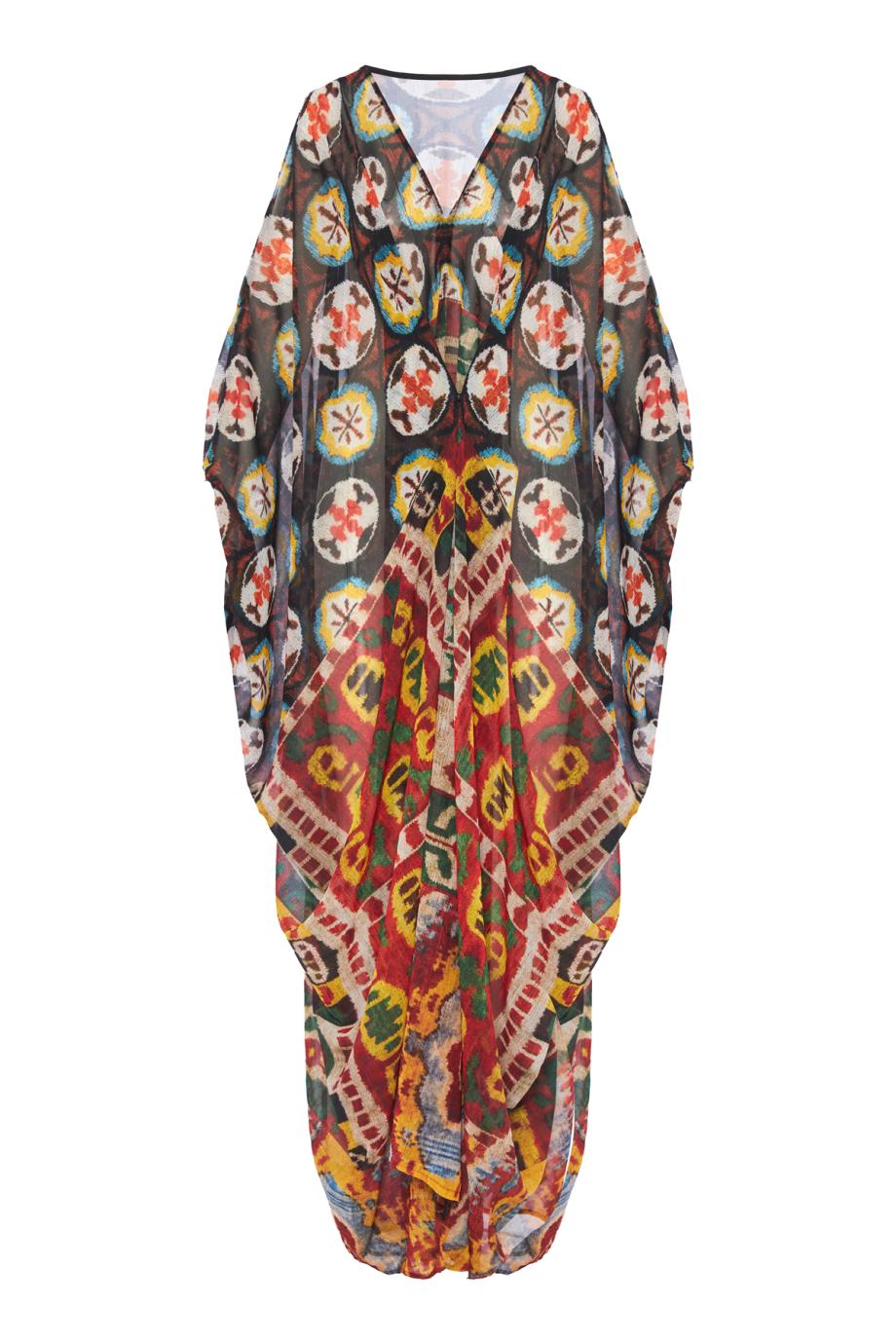 41/44 Arabesque printed silk kaftan