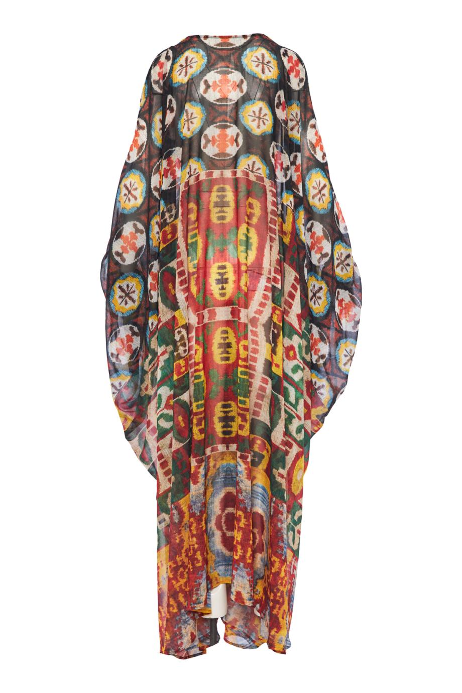41/44 Arabesque printed silk kaftan