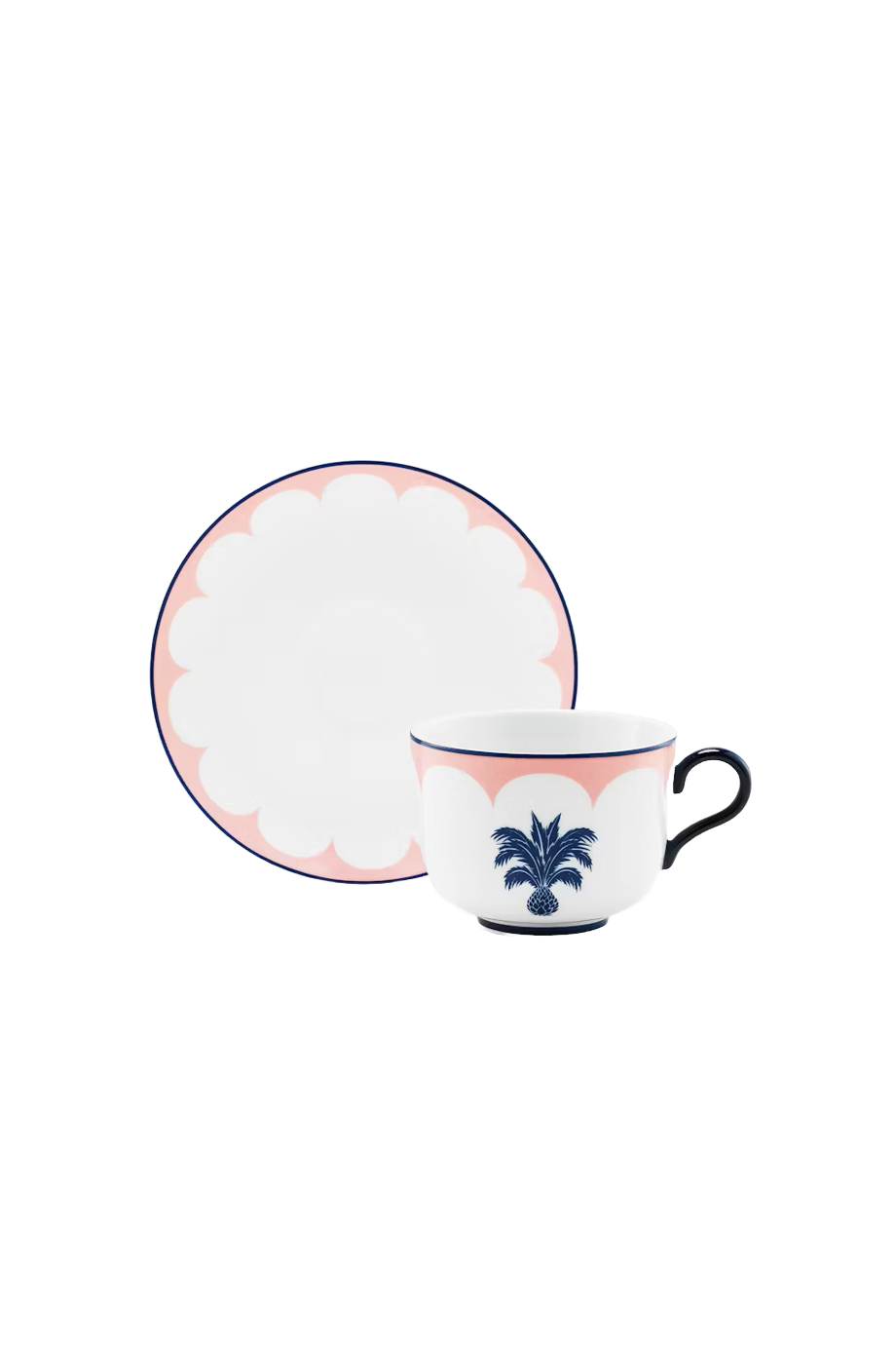 Secret Garden printed porcelain tea cup and saucer x 2