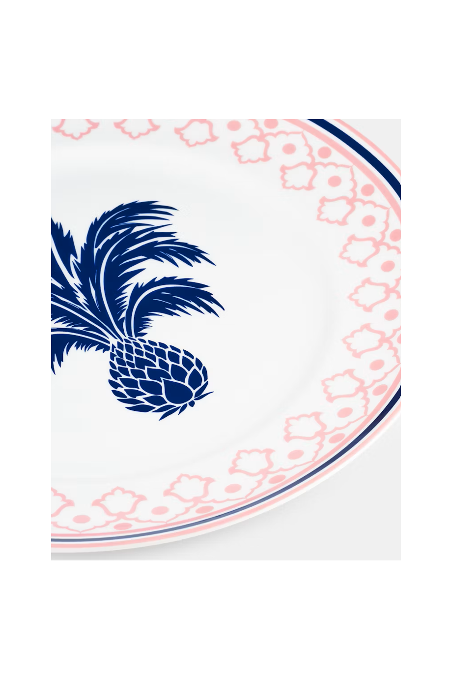 Jaipur printed porcelain charger plate 31cm