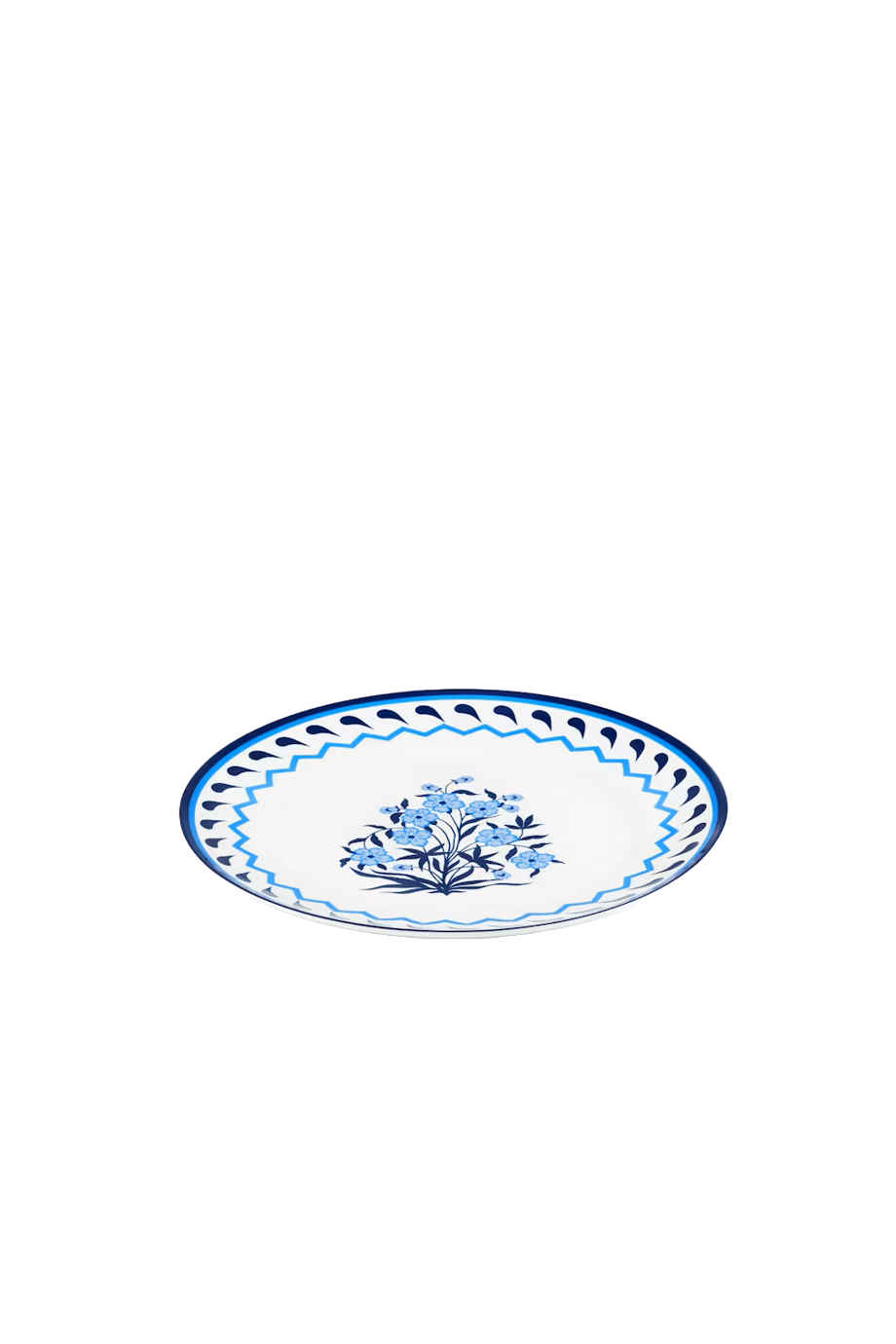 Jaipur printed porcelain dinner plate 2pc 27cm