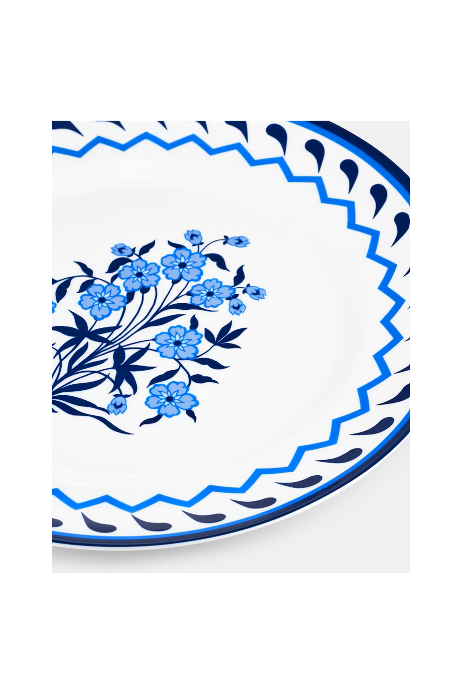 Jaipur printed porcelain dinner plate 2pc 27cm