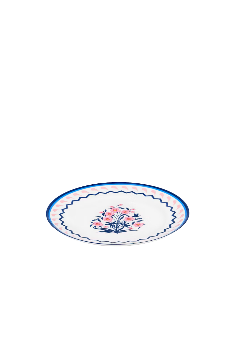 Jaipur printed porcelain dinner plate 2pc 27cm