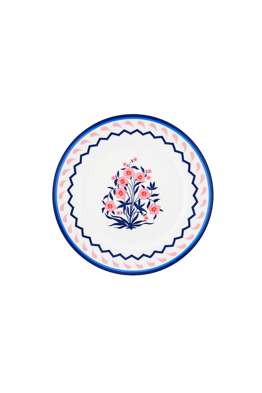 Jaipur printed porcelain dinner plate 2pc 27cm