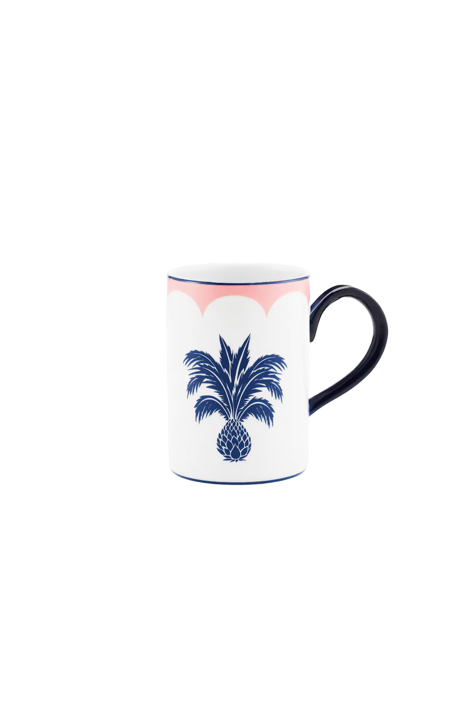 Jaipur printed porcelain mug 38cl