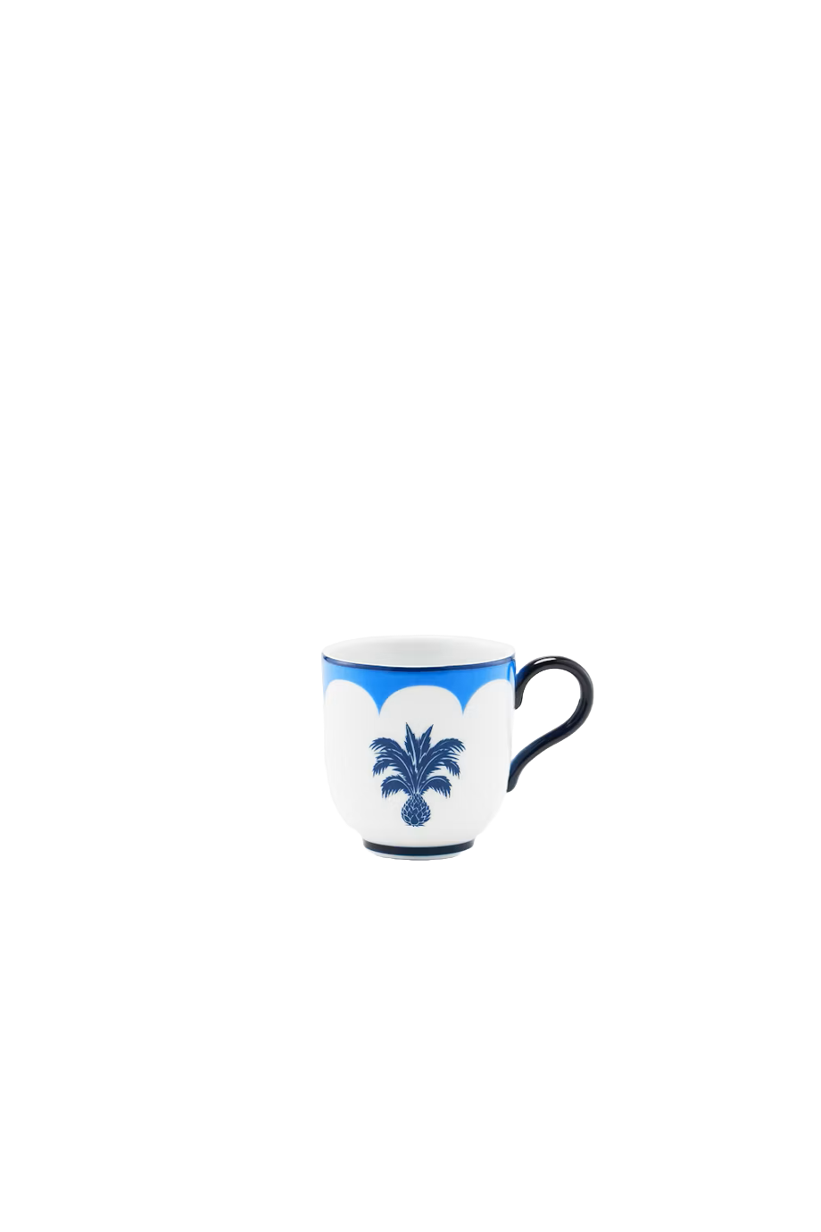 Jaipur printed porcelain coffee cup and saucer x 2
