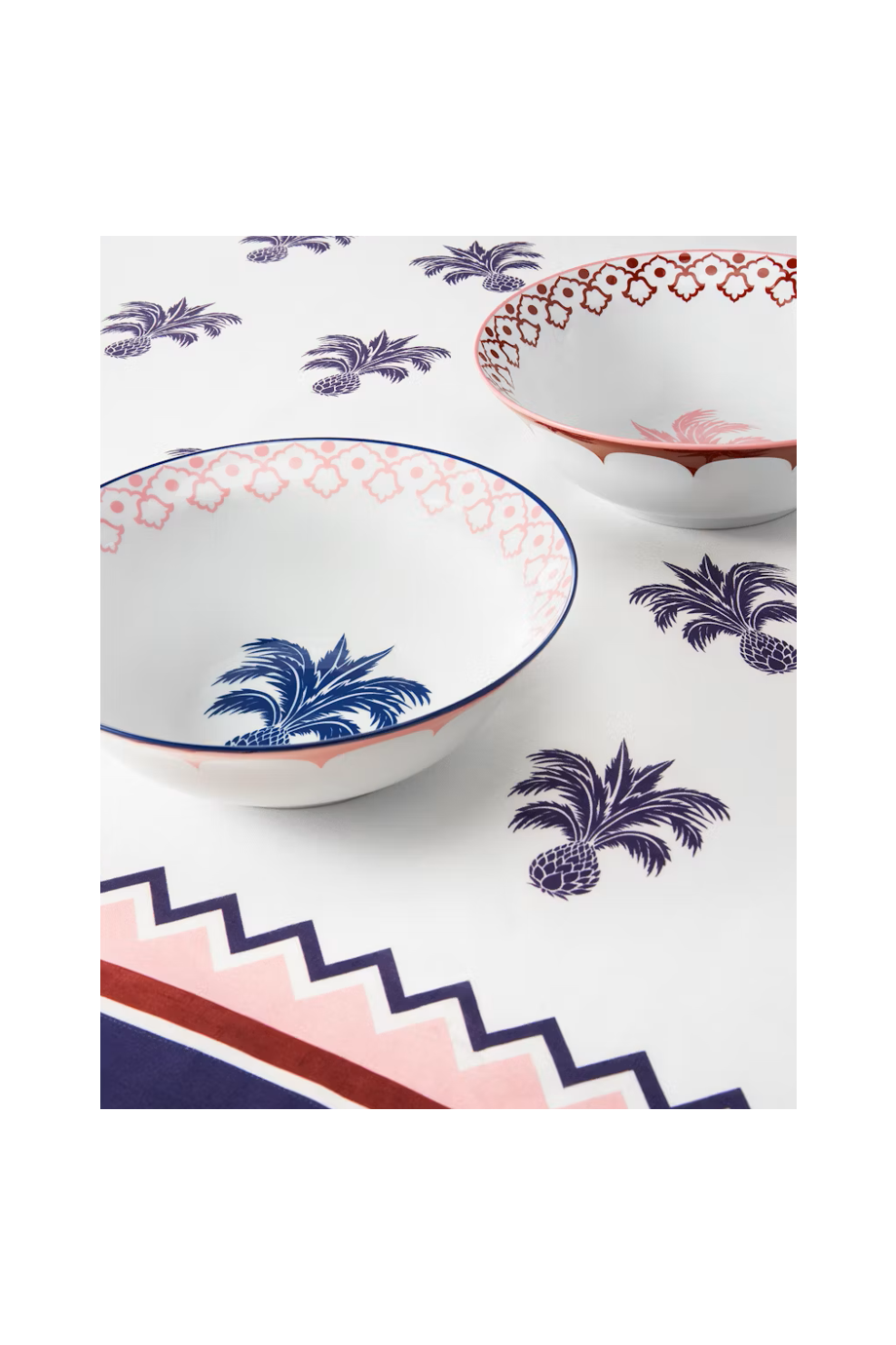 Jaipur printed porcelain salad bowl 26cm