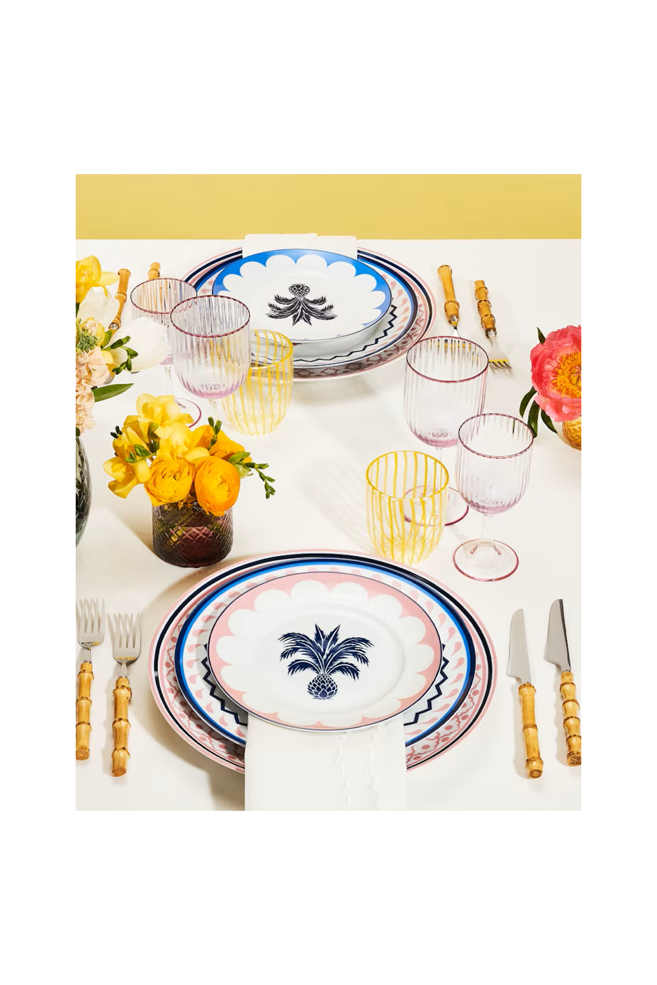 Jaipur printed porcelain dessert plate 2pc 21cm