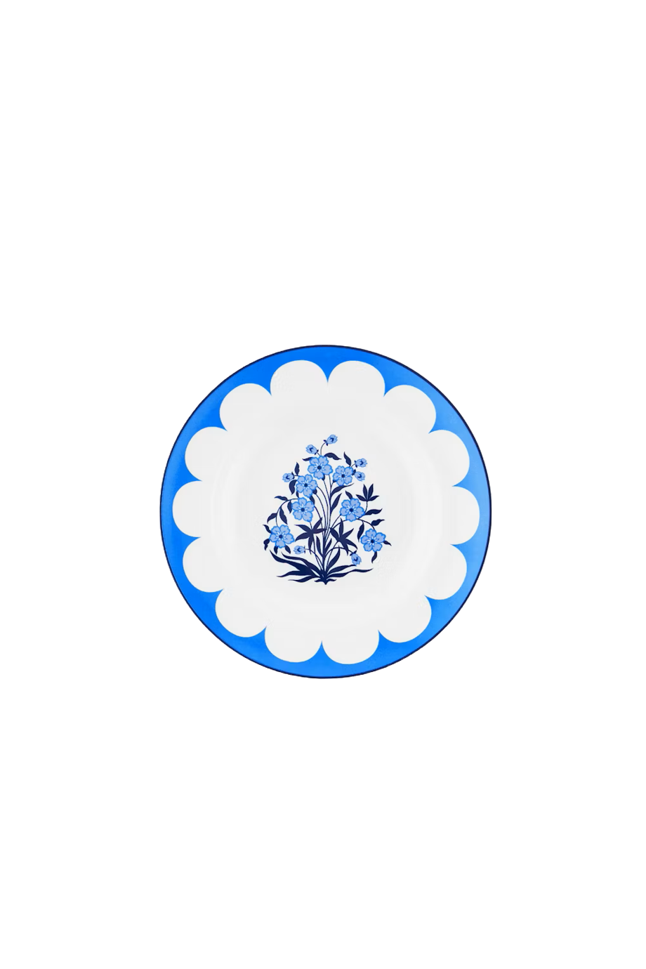 Jaipur printed porcelain soup plate 2pc 23cm