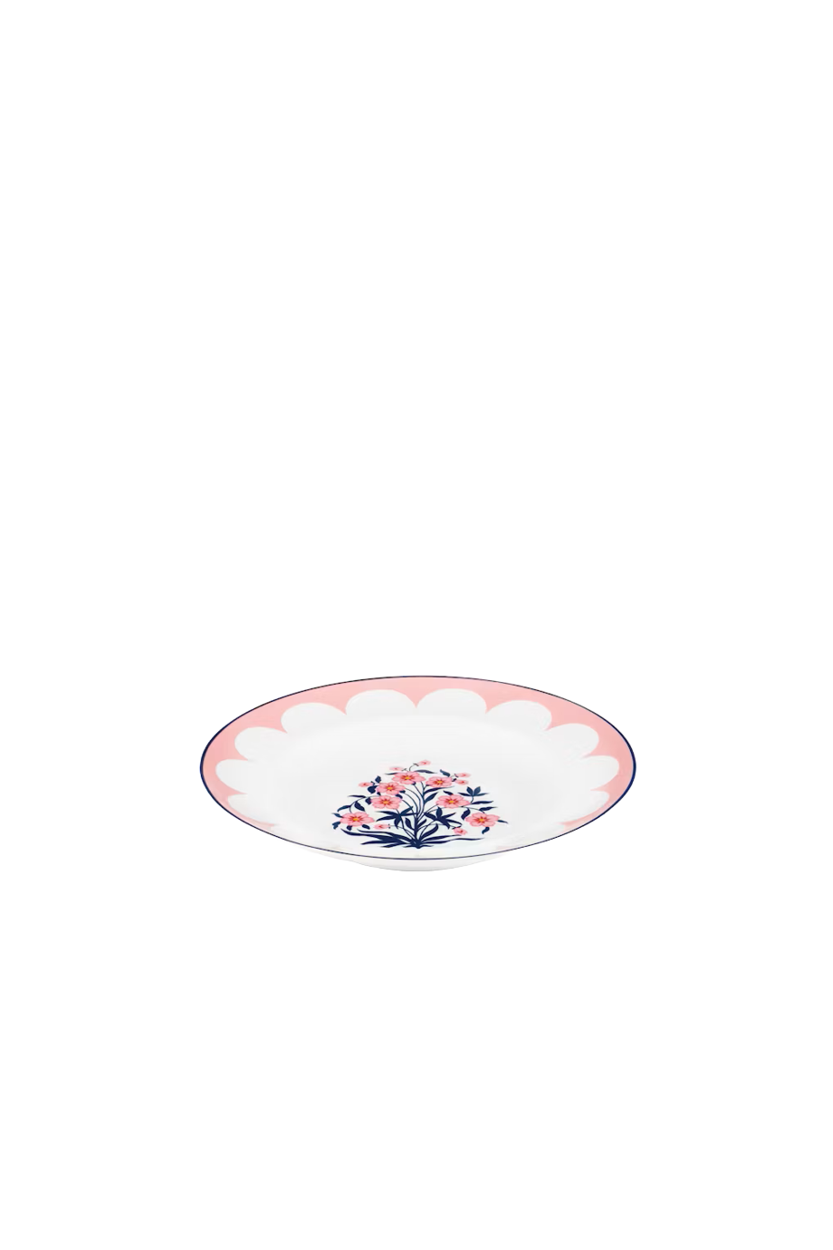 Jaipur printed porcelain soup plate 2pc 23cm