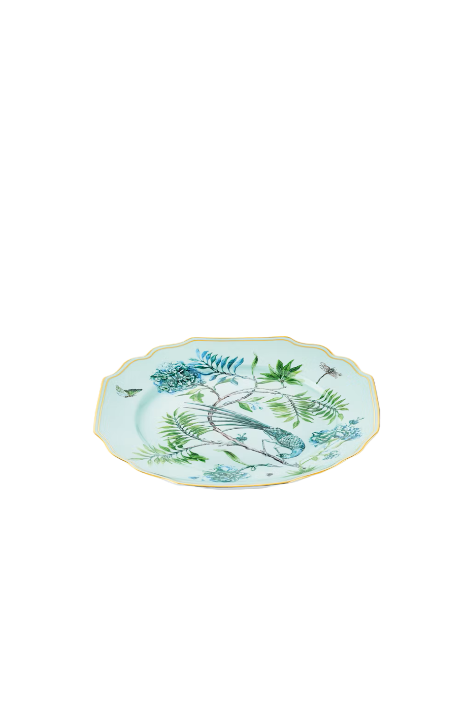 Secret Garden printed porcelain dinner plate 2pc 27cm