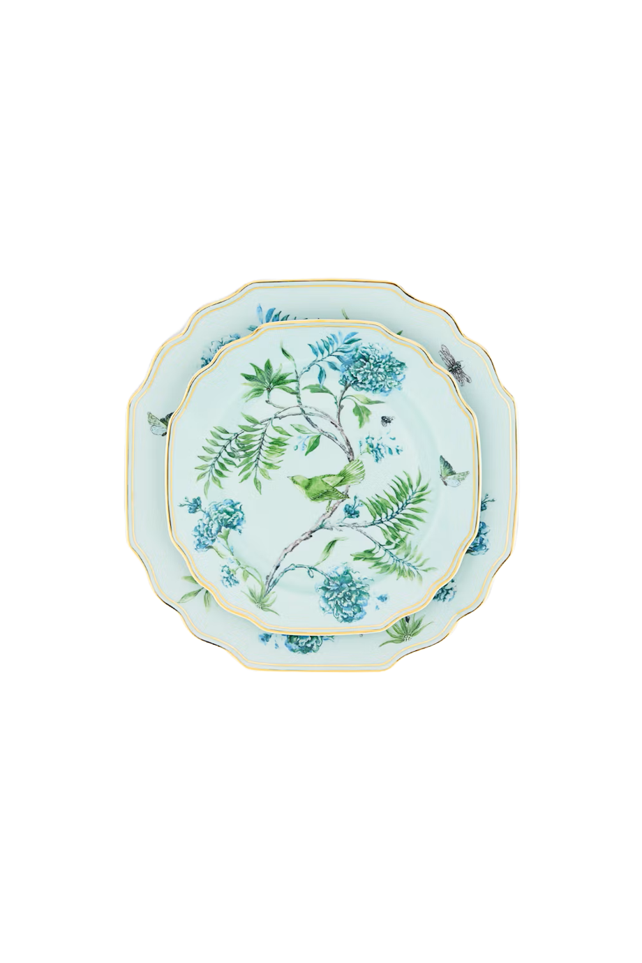 Secret Garden printed porcelain dinner plate 2pc 27cm