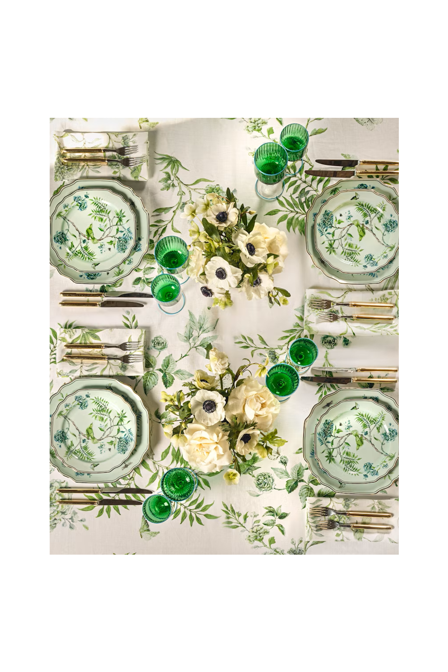 Secret Garden printed porcelain dinner plate 2pc 27cm