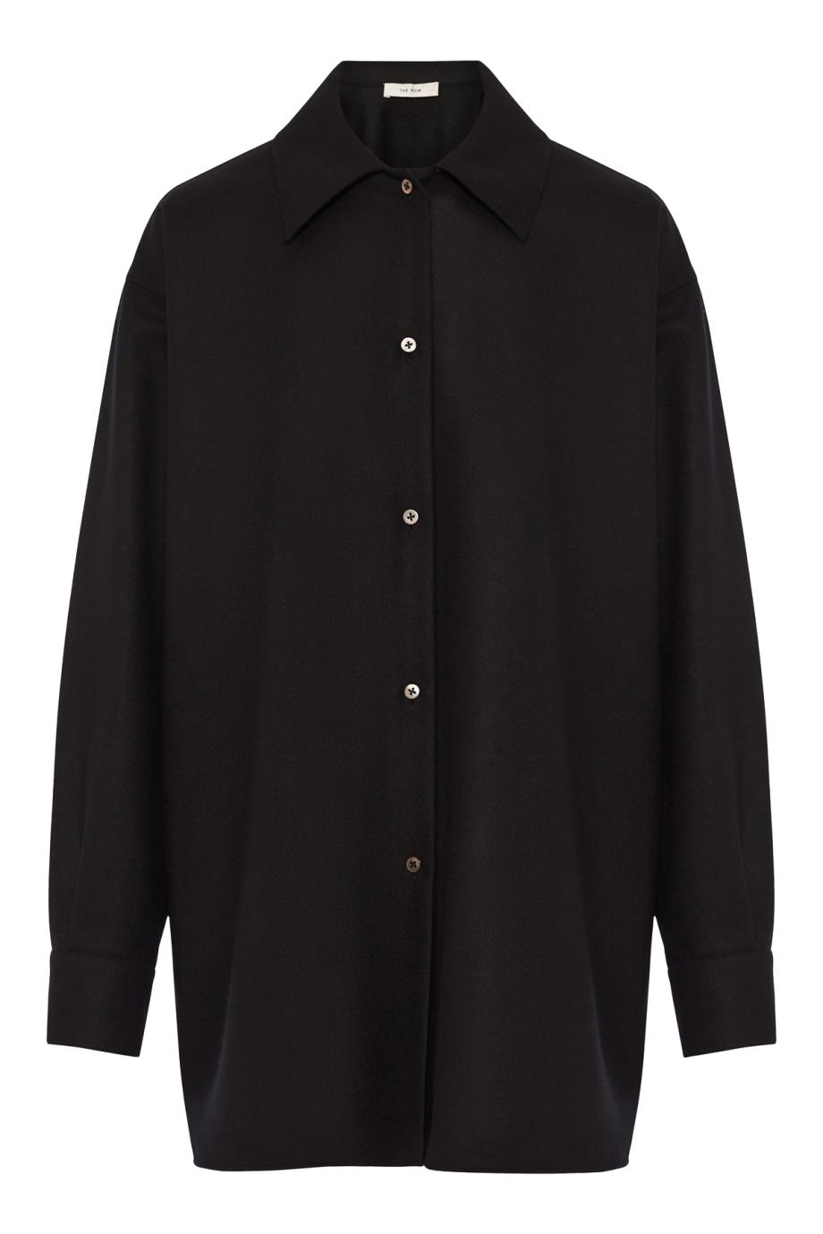 Komako relaxed wool and cashmere shirt