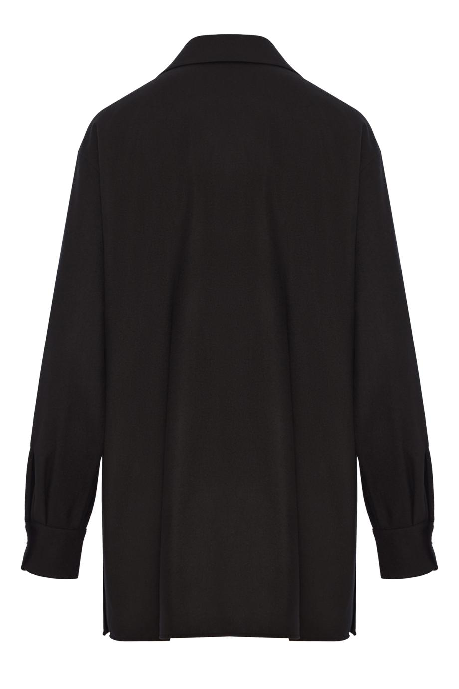 Komako relaxed wool and cashmere shirt