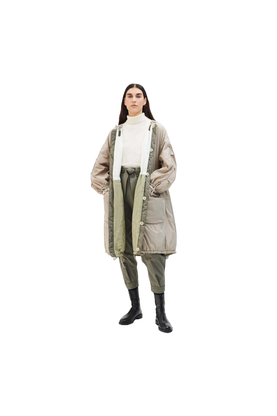 Parachute Quilt Parka reversible