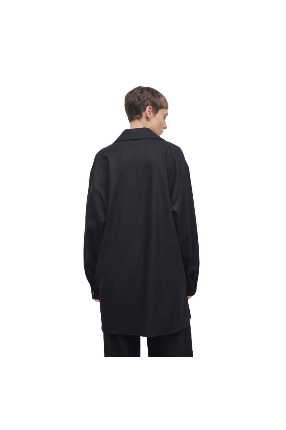 Komake relaxed wool and cashmere shirt