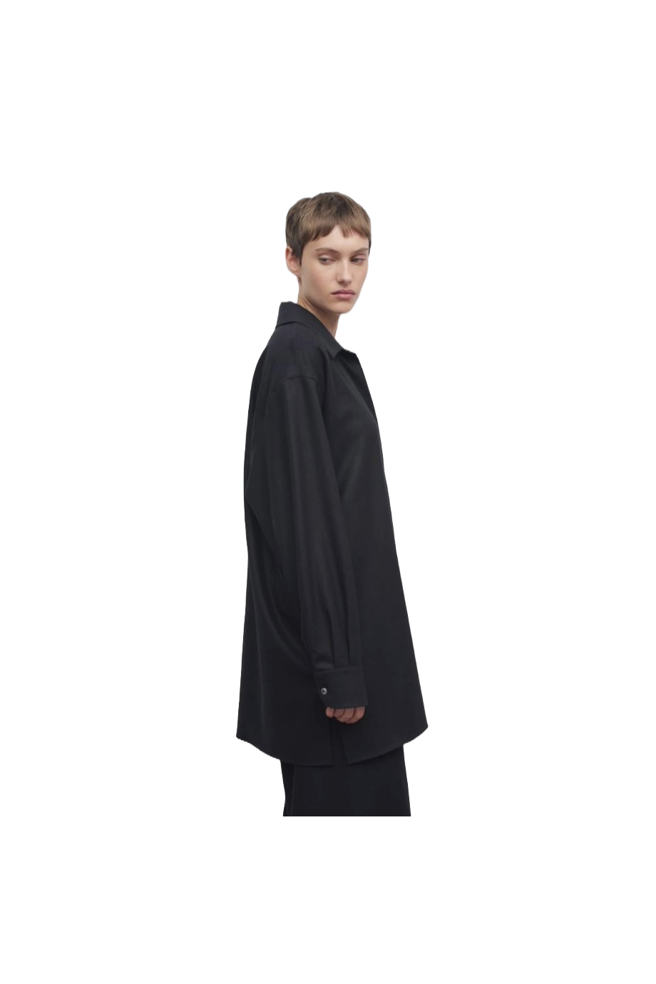 Komake relaxed wool and cashmere shirt
