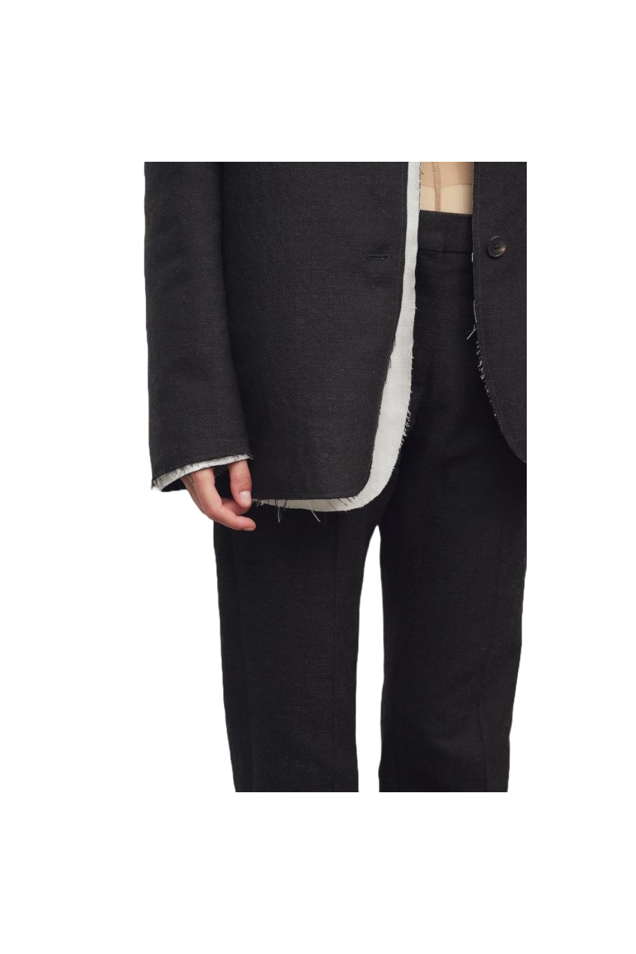 Selvie cotton and wool pants