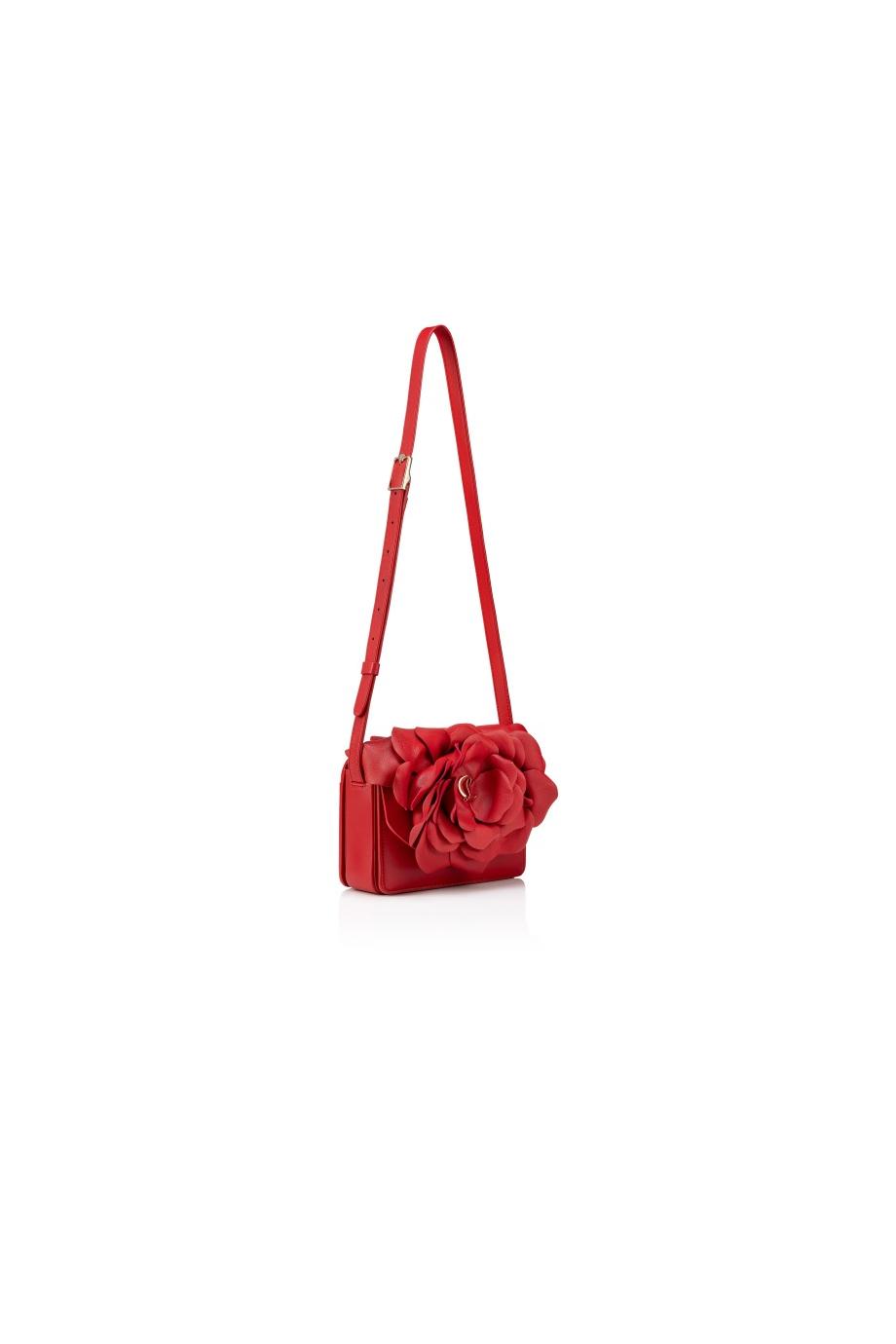 Loubi54 3D rose leather crossbody bag